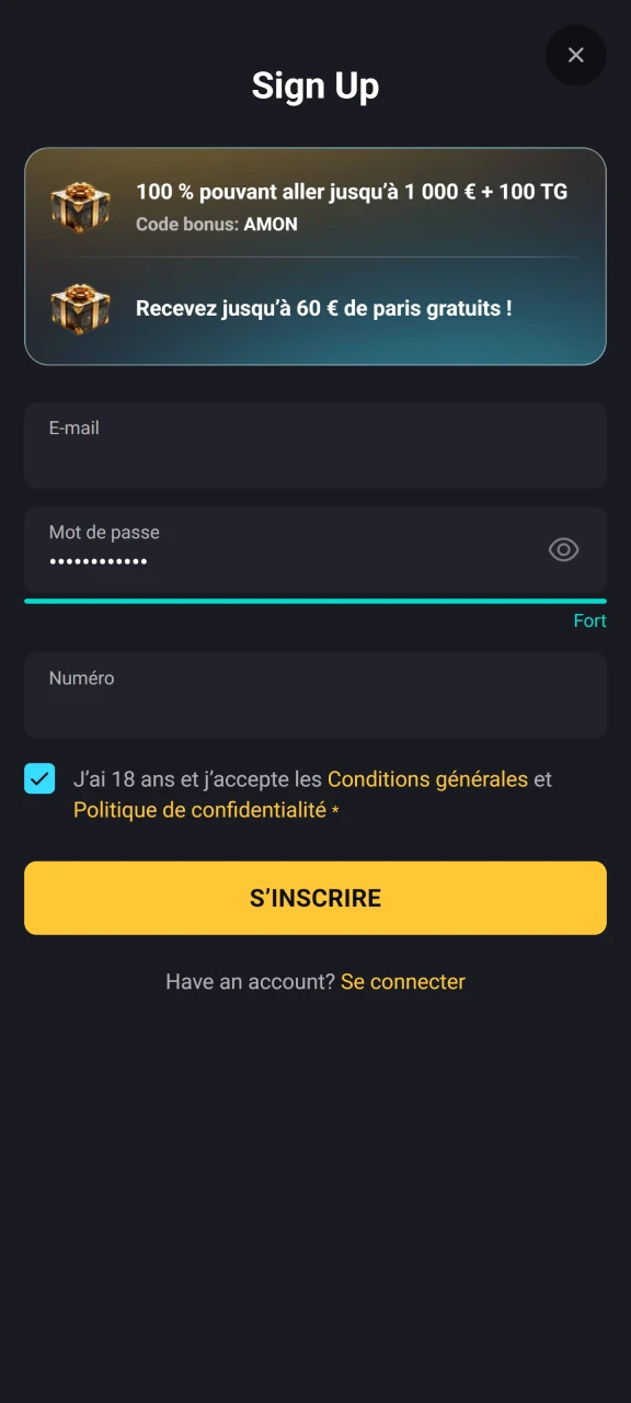 Inscrivez-vous sur la plateforme du casino pour jouer à Chicken Road.