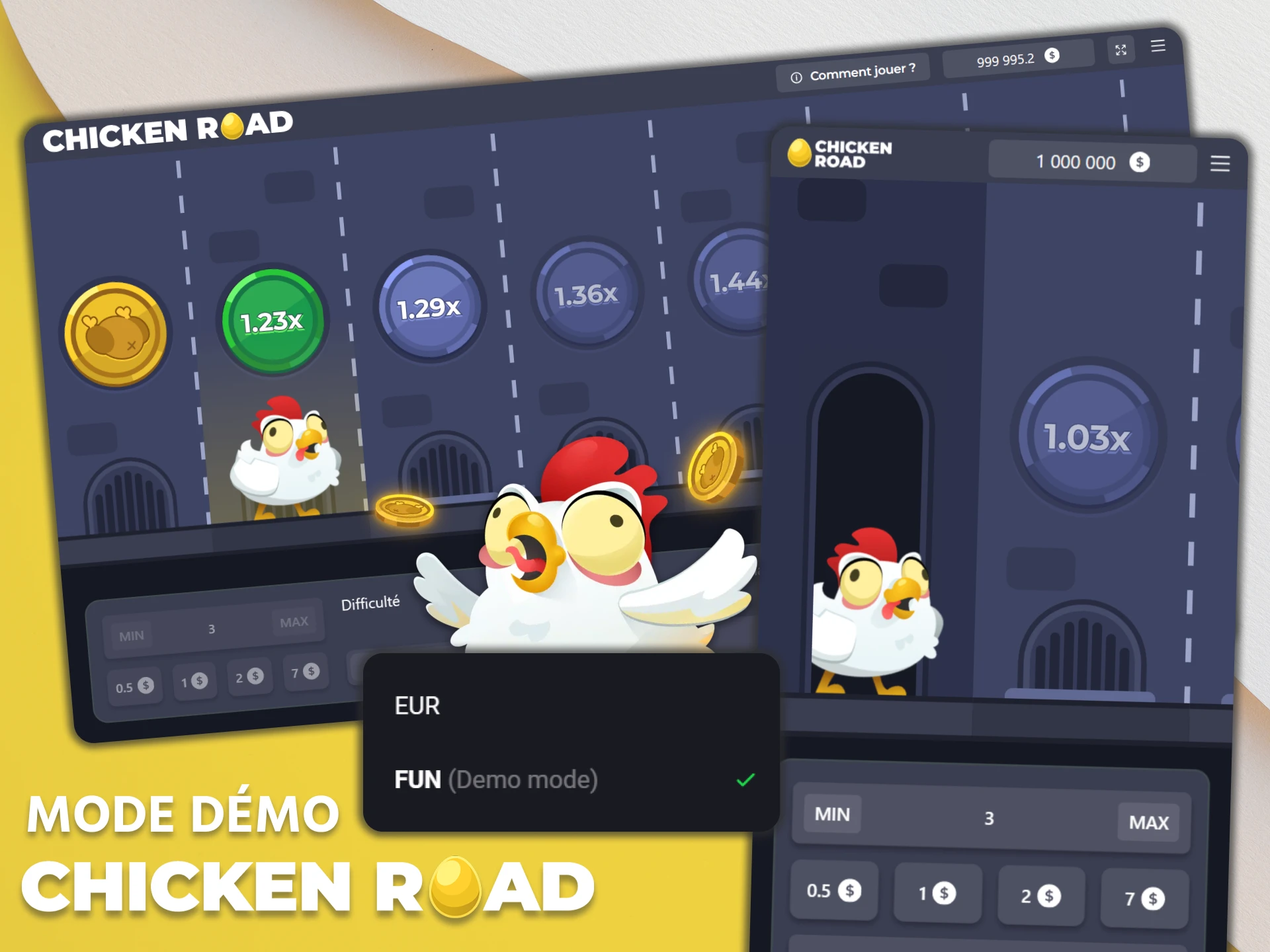 Essayez la démo de Chicken Road avant de jouer avec de l'argent réel.