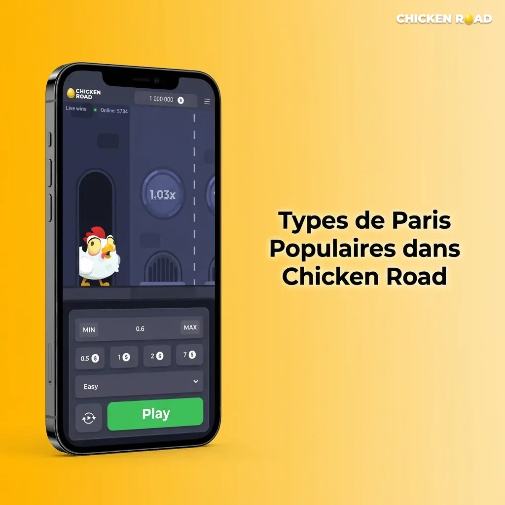 Types de paris dans Chicken Road : pari unique, double mise, cashout automatique et mise automatique expliqués